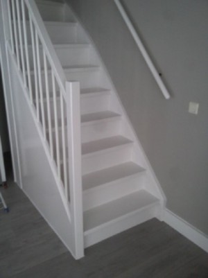 voorbeeld van een geschilderde trap